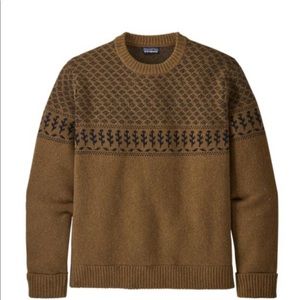 Patagonia wool sweater brown size large